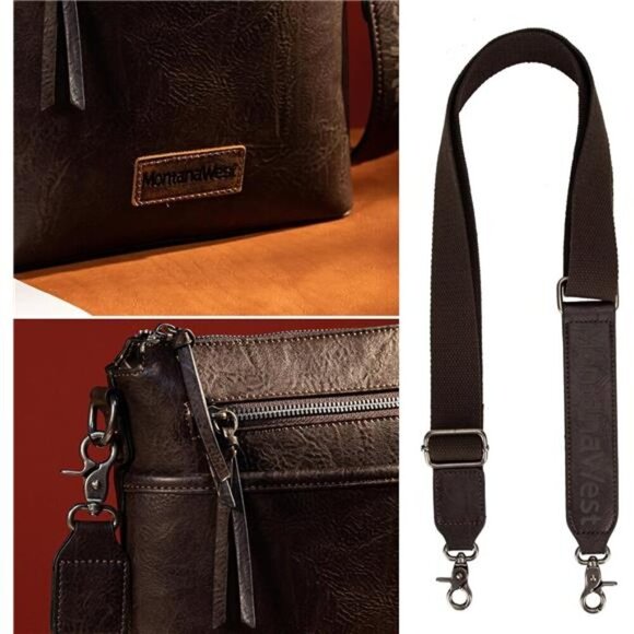 Montana West Crossbody Bag for Women Multi Pocket Cross Body Bag Purses with - Picture 3 of 7
